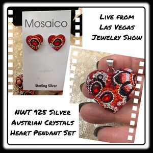 NWT Mosaico Austrian Crystal necklace & earrings 💕💕 new line! 💕💕